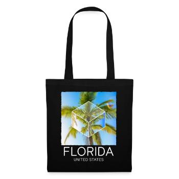 Florida USA Miami America Summer Palm Trees Beach - Tote Bag - black - Front