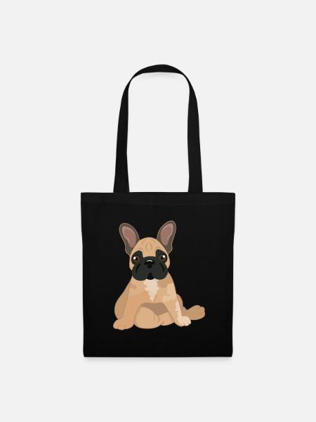 Le Petit Frenchie (French Bulldog) - Tote Bag - black