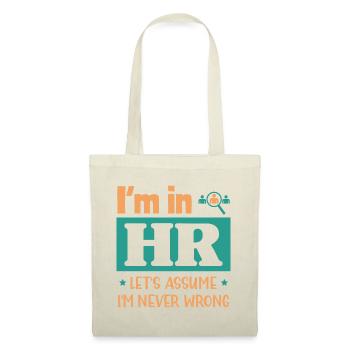 Funny HR Officer Gift | Human Resource Worker Gift - Tote Bag - nature - Front