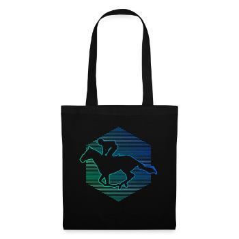 Horse Riding Men's Equestrian Racing - Tote Bag - black - Front