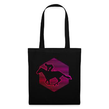 Reiten Equestrian Damen Jagdreiten Rennreiten - Stoffbeutel - Schwarz - Vorne