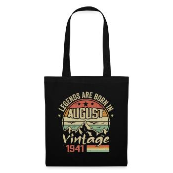 Août 1941 Anniversaire 1941 - Légendes Août 1941 - Sac en tissu - noir - Devant