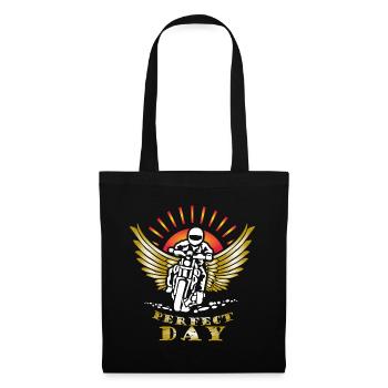 Motif Biker perfect day Gift Motorcyclist - Tote Bag - black - Front