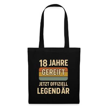 18 ans de maturité, maintenant officiellement Legendaer ret - Sac en tissu - noir - Devant