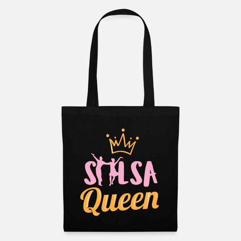 Salsa tanzende Salsa Königin Salsa Geburtstag Geschenkidee - Stoffbeutel - Schwarz