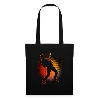 guitar acoustic guitar electronic guitar - Tote Bag - black - Front
