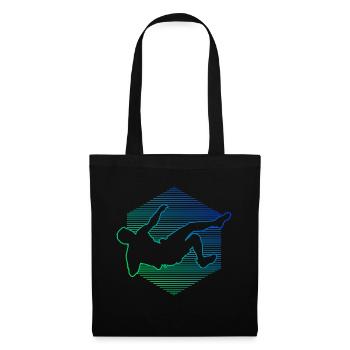 Grimpeur Boulder, Bloc, Grimpeur Femmes - Sac en tissu - noir - Devant