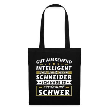 Gut aussehend intelligent - Schneider Edition - Stoffbeutel - Schwarz - Vorne