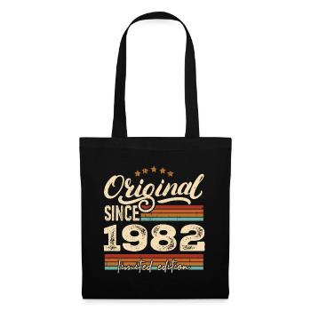 Original 1982 Jahrgang - 1982 Geburtstagsgeschenk - Stoffbeutel - Schwarz - Vorne