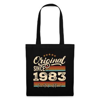Original 1983 Jahrgang - 1983 Geburtstagsgeschenk - Stoffbeutel - Schwarz - Vorne