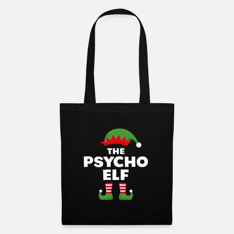 Der Psycho-Elf - Stoffbeutel - Schwarz