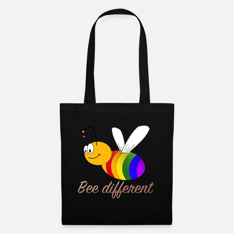 Bee different - Tote Bag - black