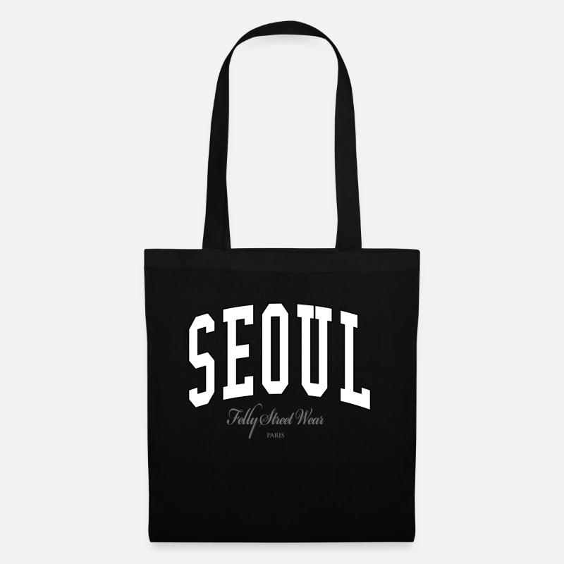 SEOUL - Stoffbeutel - Schwarz
