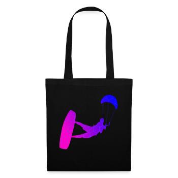Kitesurf Hommes Kitesurf Femmes Kitesurfer - Sac en tissu - noir - Devant