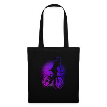 Rennrad Rennradfahren Damen Rennradfahrer - Stoffbeutel - Schwarz - Vorne