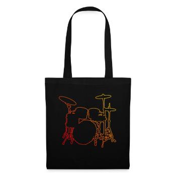 Percussionist Drummer Drum Kit Drummer - Tote Bag - black - Front