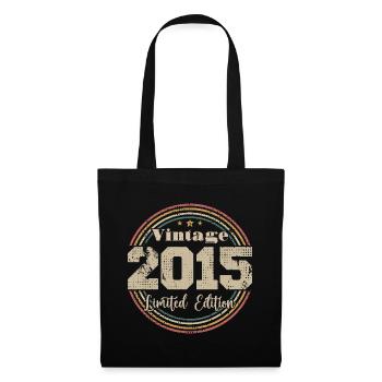 2015 Retro Vintage Birthday Born In - 2015 - Tote Bag - black - Front