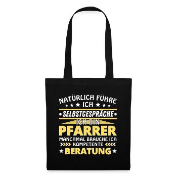 I Talk to Myself - Pastor Edition - Tote Bag - black - Front