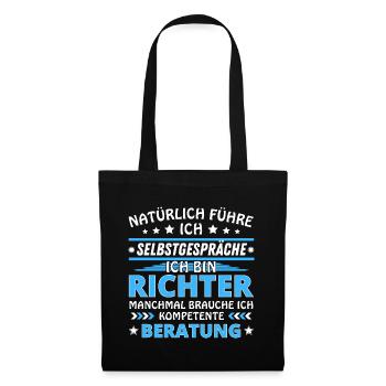 Je me parle - Édition Richter - Sac en tissu - noir - Devant