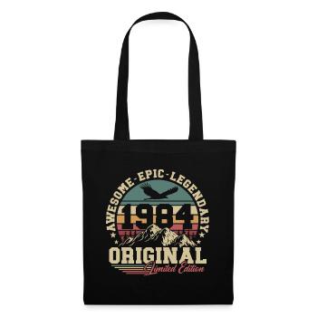 Original 1984 Vintage Cadeau d’anniversaire Rétro - Sac en tissu - noir - Devant
