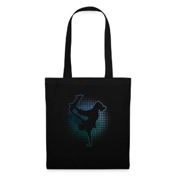 Skateboarder Homme Patinage Skateboard - Sac en tissu - noir - Devant