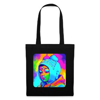 Cute Buddha Head - Tote Bag - black - Front