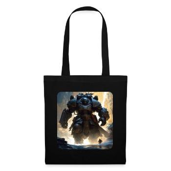 Dark Cyborg Android Warrior - Tote Bag - black - Front