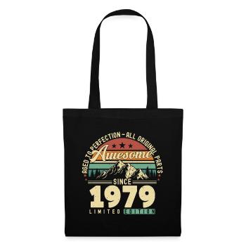 Großartig seit 1979 - Stoffbeutel - Schwarz - Vorne