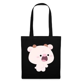 L’amour de l’alimentation des vaches, partie 2 - Sac en tissu - noir - Devant