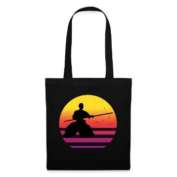 Kampfsport Damen Herren Aikido Aikidoka Martial Ar - Stoffbeutel - Schwarz - Vorne