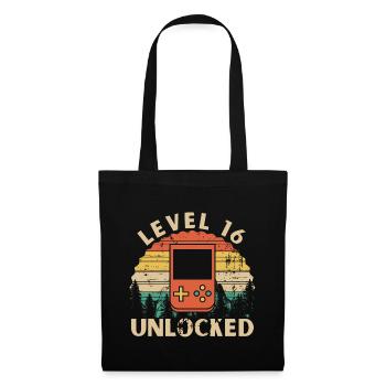 Level 16 Unlocked - Sac en tissu - noir - Devant