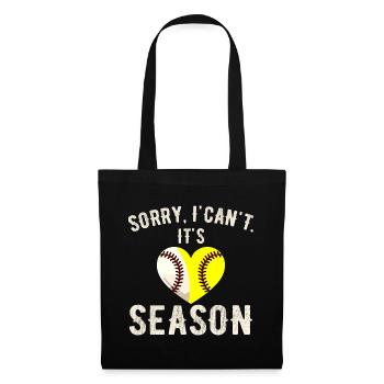 Sorry I Can't Its Baseball Season - Sac en tissu - noir - Devant