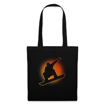 Snowboard hommes femmes snowboard snowboarders - Sac en tissu - noir - Devant