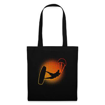 Kite Kitesurfer Men Kitesurfing Kitesurf - Tote Bag - black - Front
