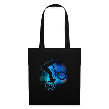 bmx jungen bmx fahrrad Herren bmx Radfahren - Stoffbeutel - Schwarz - Vorne