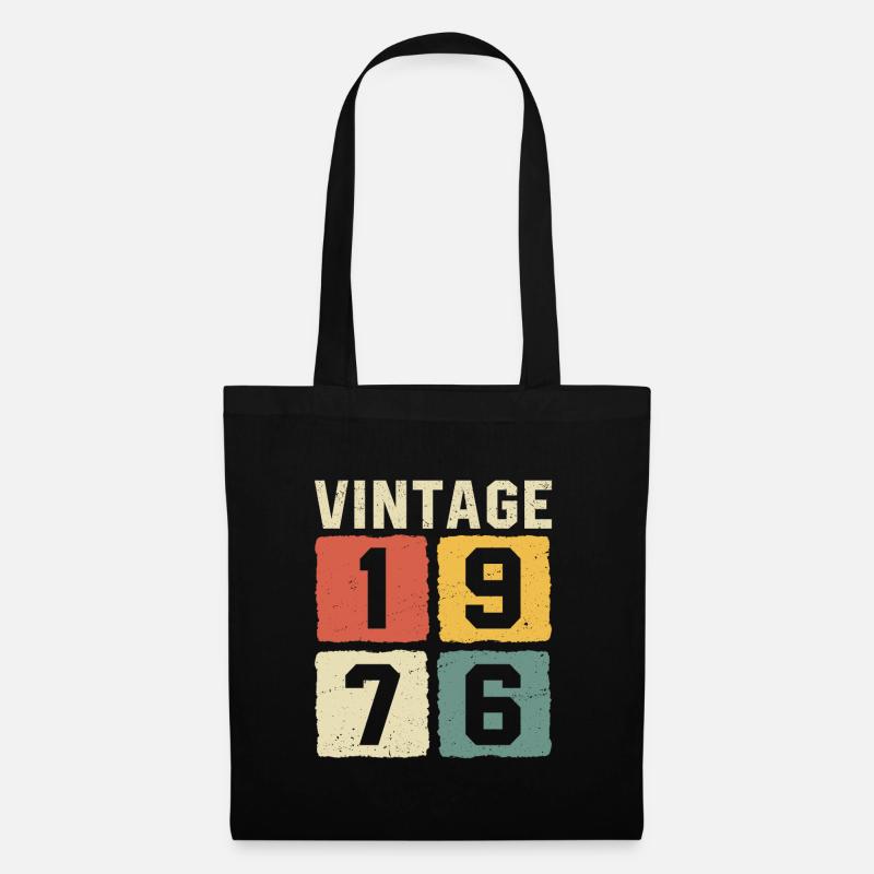 Vintage 1976 Geboren 1976 - Stoffbeutel - Schwarz
