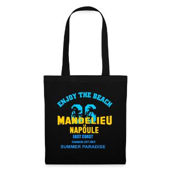 mandelieu la napoule Cote de azur - Sac en tissu - noir - Devant