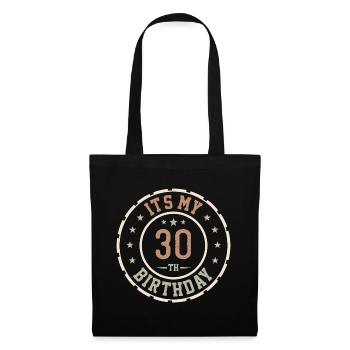 C'est Mon 30e Anniversaire Cadeau 30 Ans - Sac en tissu - noir - Devant