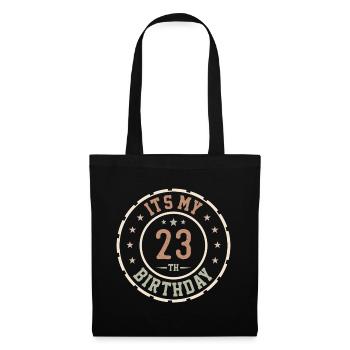 It's My 23rd Birthday Gift 23 Years - Tote Bag - black - Front