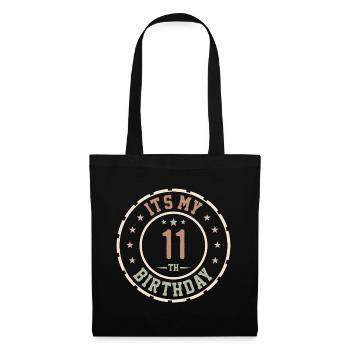 C'est Mon 11e Anniversaire Cadeau 11 Ans - Sac en tissu - noir - Devant