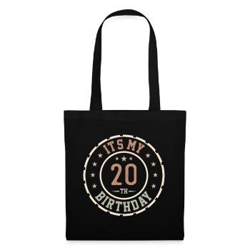 C'est Mon 20e Anniversaire Cadeau 20 Ans - Sac en tissu - noir - Devant