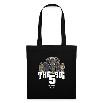 LE GRAND 5 d'Afrique - Sac en tissu - noir - Devant