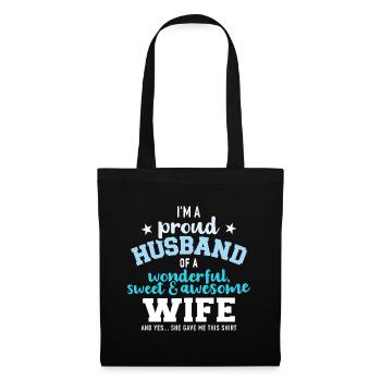husband - Tote Bag - black - Front