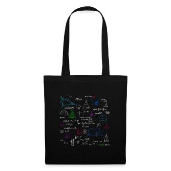 Mathe Geschenk Schule - Stoffbeutel - Schwarz - Vorne
