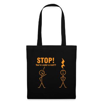 Stop Band Gift Music Raving Concert Party - Tote Bag - black - Front