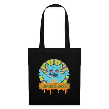 DRUM & BASS DRUM & BASS Cat - Tote Bag - black - Front