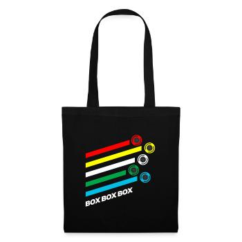 Box Box Box Grand Prix Reifenmischung Optionen - Stoffbeutel - Schwarz - Vorne