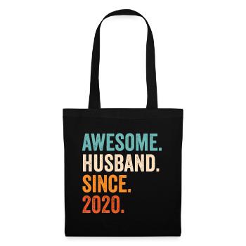 Awesome Husband Since 2020 - Tote Bag - black - Front