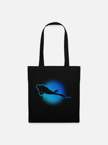 Plongeur Plongeur Plongeur Plongeur Hommes - Sac en tissu - noir
