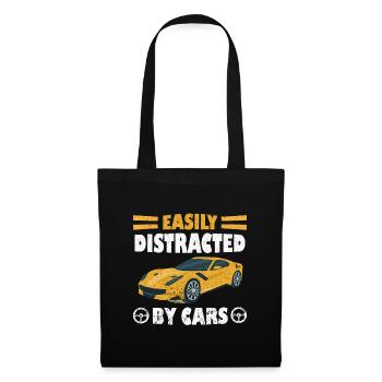 Easily Distracted By Cars - Tote Bag - black - Front